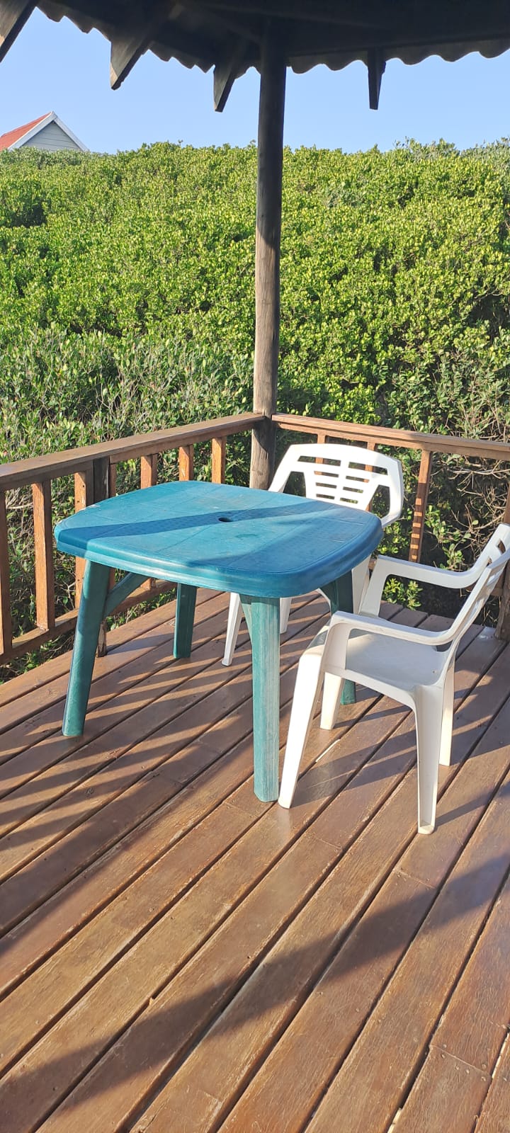 Deck upstairs